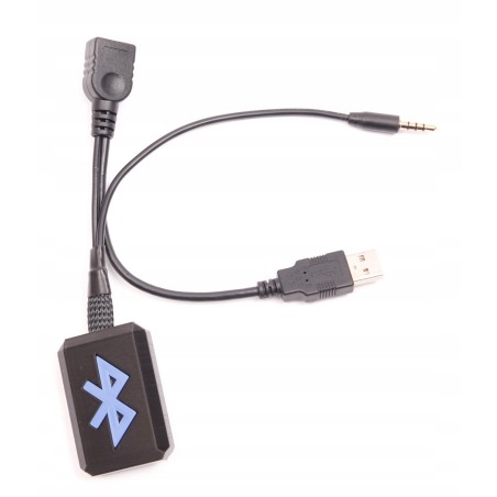 Adapter Bluetooth AUX USB z przelotem USB | BTModules