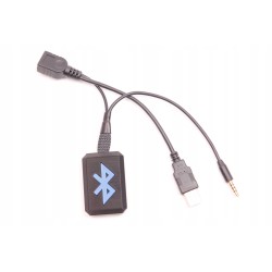 Adapter Bluetooth AUX USB z przelotem USB | BTModules