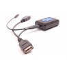 Adapter Bluetooth AUX USB z przelotem USB | BTModules